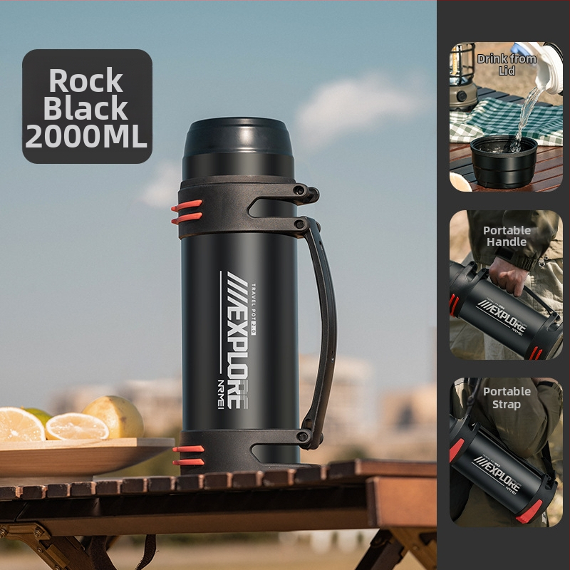 „Enme Thermos Cup“ vyriškas didelis didelės talpos termosinis virdulys, lauko, naujas, 316 automobilinis buitinis virdulys, šilto vandens butelis