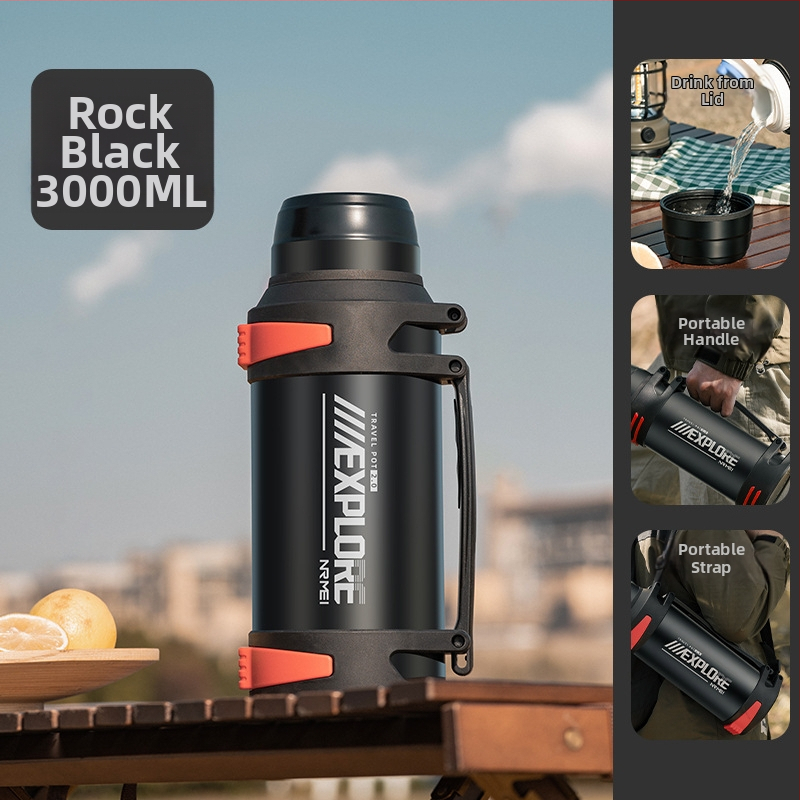 „Enme Thermos Cup“ vyriškas didelis didelės talpos termosinis virdulys, lauko, naujas, 316 automobilinis buitinis virdulys, šilto vandens butelis