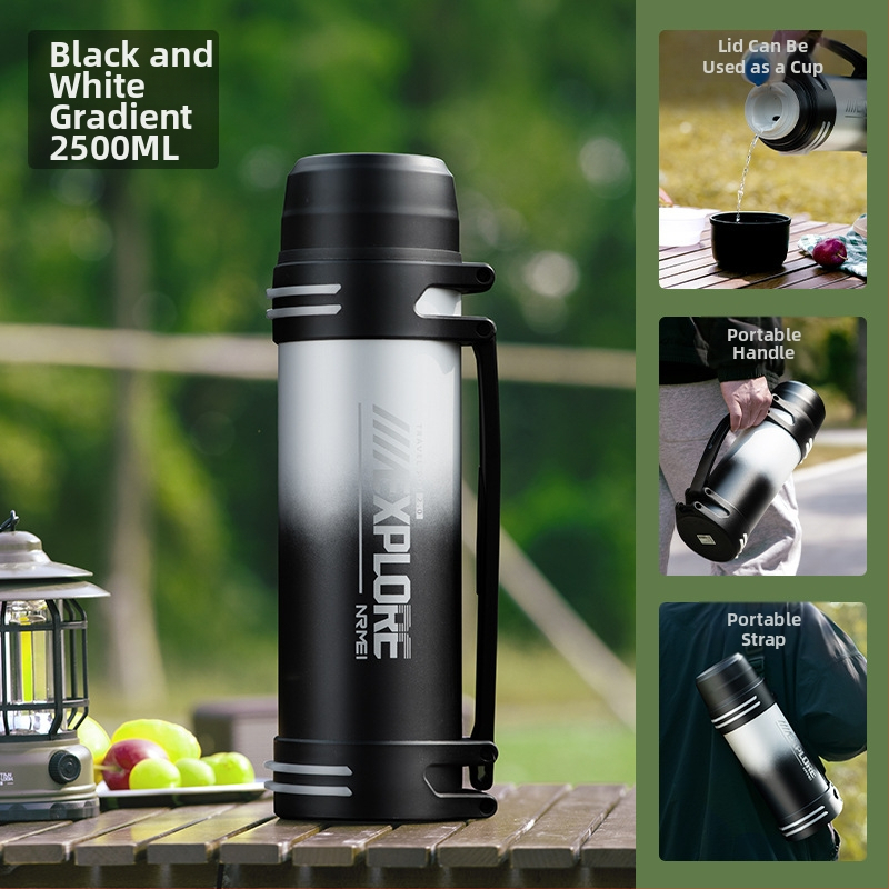 „Enme Thermos Cup“ vyriškas didelis didelės talpos termosinis virdulys, lauko, naujas, 316 automobilinis buitinis virdulys, šilto vandens butelis