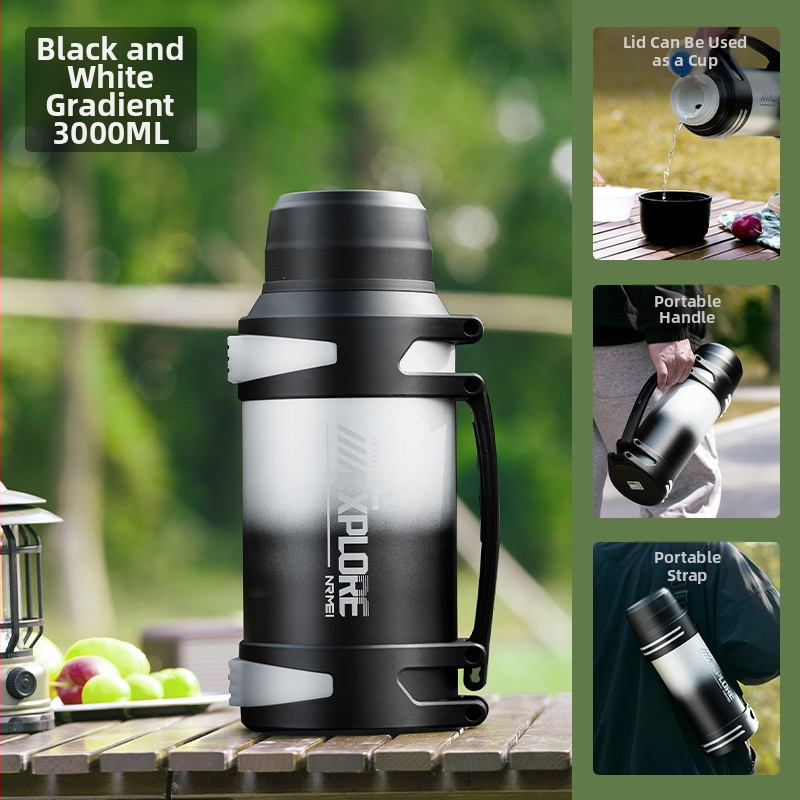 „Enme Thermos Cup“ vyriškas didelis didelės talpos termosinis virdulys, lauko, naujas, 316 automobilinis buitinis virdulys, šilto vandens butelis