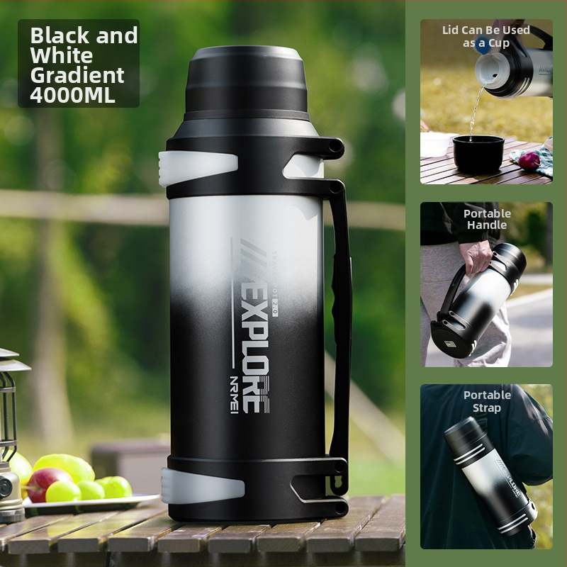 „Enme Thermos Cup“ vyriškas didelis didelės talpos termosinis virdulys, lauko, naujas, 316 automobilinis buitinis virdulys, šilto vandens butelis