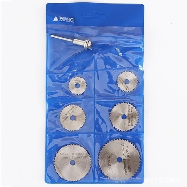 Комплект от 7 малки ножчета за трион от високоскоростна стомана, подходящи за рязане на пластмаса/дърво/микрометал, мини ножчета в торбичка