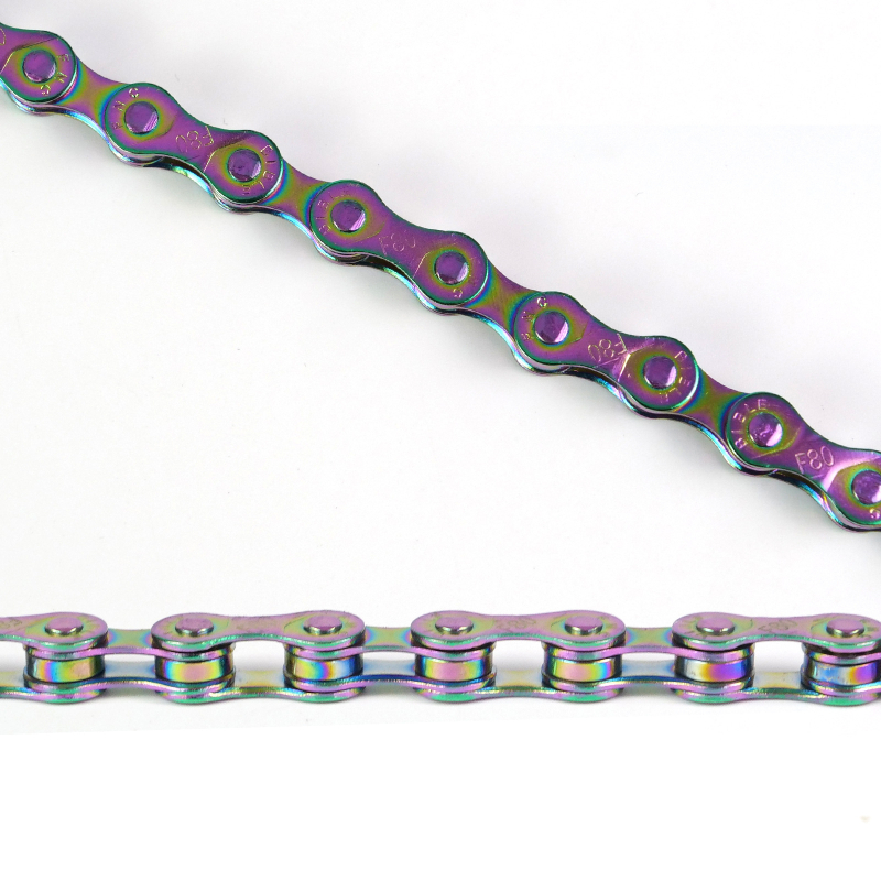 Велосипедна верига 6/7/8 скорости Неутрална Верига за шосеен велосипед с променлива скорост Неутрален цвят на дъгата Ослепителен цвят Устойчива на ръжда 116