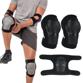 Dviračių dviračių minkšti guminiai kelio apsaugai krepšiniui alpinizmui bėgimui fitnesui apsauga nuo susidūrimo kelio apsaugai su minkštu apvalkalu suaugusiems vaikams