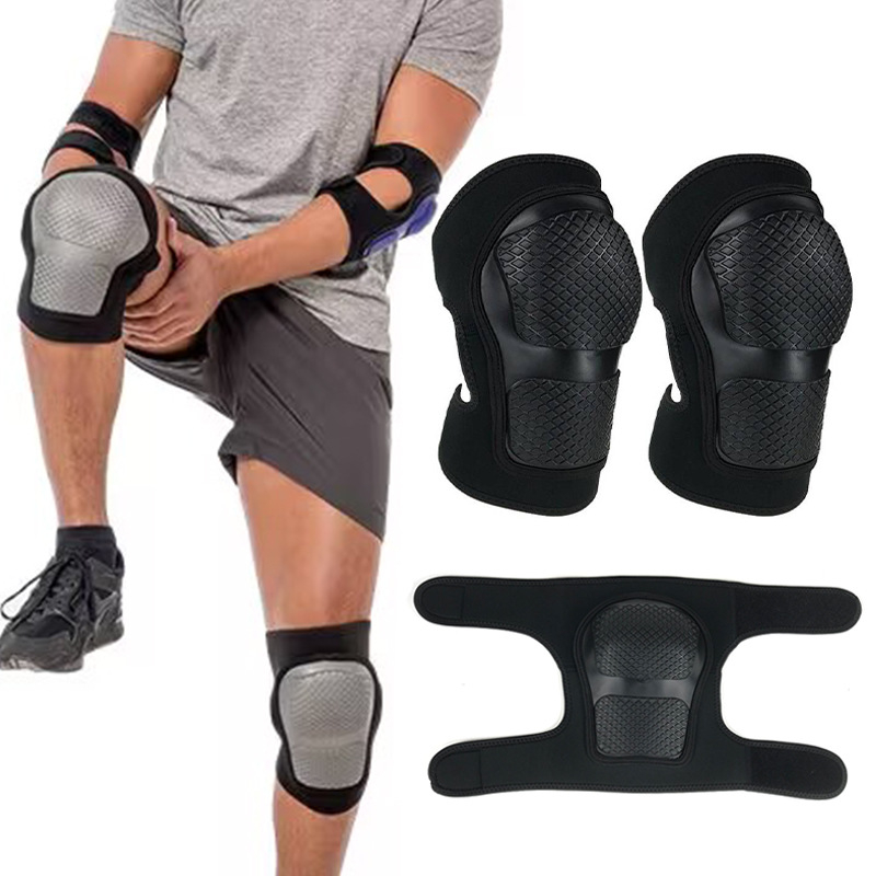 Dviračių dviračių minkšti guminiai kelio apsaugai krepšiniui alpinizmui bėgimui fitnesui apsauga nuo susidūrimo kelio apsaugai su minkštu apvalkalu suaugusiems vaikams