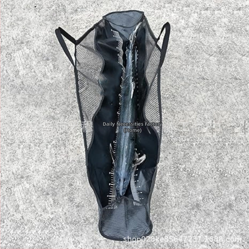 Rybárske vrecko na majstrovstvá, skladacie prepravné vrecko na ryby so silnou nylonovou rukoväťou a pravítkom