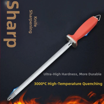 Saksa kvaliteediga ülipeeneteraline noa terituspulk lihuniku professionaalseks kasutamiseks volframterasest noa blokeerimiseks mõeldud pulk koduköögi noa terituspulk