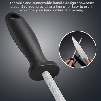 Saksa kvaliteediga ülipeeneteraline noa terituspulk lihuniku professionaalseks kasutamiseks volframterasest noa blokeerimiseks mõeldud pulk koduköögi noa terituspulk