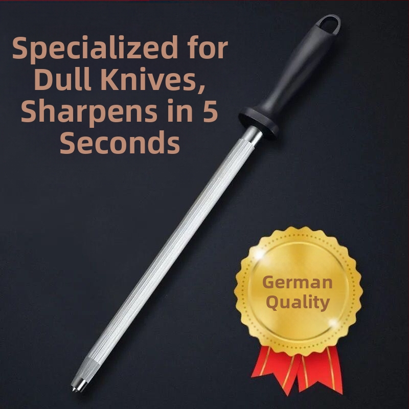 Немска висококачествена ултрафинозърнеста пръчка за заточване на ножове, професионална волфрамова стомана, блокираща пръчка за ножове, домашна кухненска пръчка за заточване на ножове