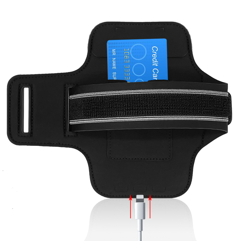 Bėgimo mobiliojo telefono rankinės vyriška ir moteriška fitneso sporto įranga, 7 colių universali PVC jutiklinio ekrano atspindinti rankinė, rankinės uždanga