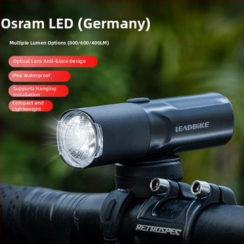Οι προβολείς ποδηλάτου Leadbike μπορούν να κρεμαστούν ανάποδα, φακός αυτοκινήτου για ορεινό δρόμο 400 600 800 lumens