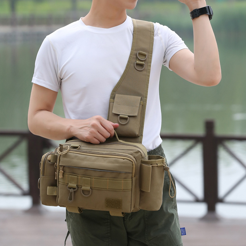Nagy kapacitású Luya táska, multifunkcionális övtáska, horgászbot táska, taktikai hátizsák, keresztpántos táska, horgászbot táska, horgászbot táska, bottáska