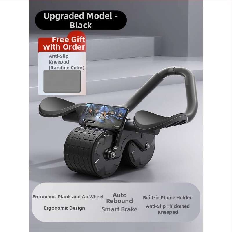 Kõhuratta automaatne tagasilöögiga kõhulihaste ratas kõhuratta küünarnuki tugi meestele ja naistele kõhulihaste treenimiseks kõhn kõht artefakti spordivarustus