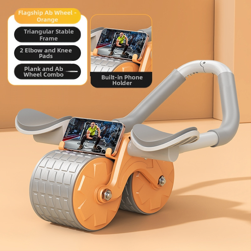 Kõhuratta automaatne tagasilöögiga kõhulihaste ratas kõhuratta küünarnuki tugi meestele ja naistele kõhulihaste treenimiseks kõhn kõht artefakti spordivarustus