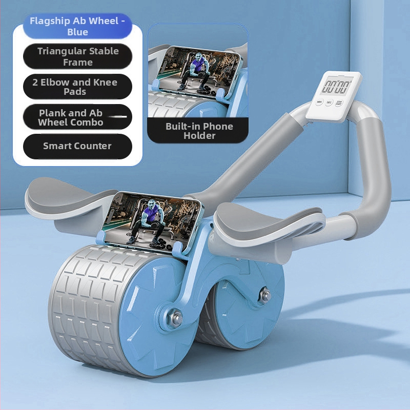 Kõhuratta automaatne tagasilöögiga kõhulihaste ratas kõhuratta küünarnuki tugi meestele ja naistele kõhulihaste treenimiseks kõhn kõht artefakti spordivarustus