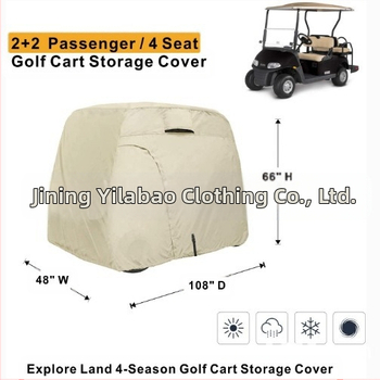 Husă auto transfrontalieră Amazon pentru cărucioare de golf, cu 2 locuri și 4 locuri, rezistentă la ploaie, la soare și la îngheț
