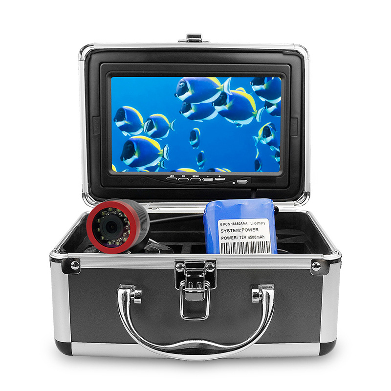 Vizualinė žvejyba, naktinio matymo inkarinė žuvis, HD povandeninė kamera, žvejybos reikmenys, žvejybos įranga, žuvų ieškiklis