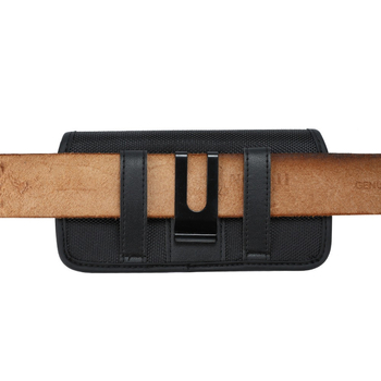 Κατάλληλο για iPhone15 Vertical PRO Δερμάτινη θήκη, κάρτα, ύφασμα Oxford, νάιλον, ζώνη, τσάντα μέσης κινητού τηλεφώνου