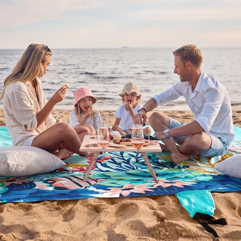 Langevarjuga nailonkangast piknikumatt Rannamatt Õues nailonist matt Kerge Kokkupandav Veekindel