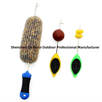 Комплект от пет части за риболовни аксесоари на Европейската група за плетене на една кука с катарама за език, плувка и топка за стръв, мъниста с катарама за език, ромски риболовни принадлежности