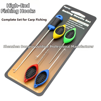 Комплект от пет части за риболовни аксесоари на Европейската група за плетене на една кука с катарама за език, плувка и топка за стръв, мъниста с катарама за език, ромски риболовни принадлежности