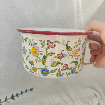 Σειρά από σμάλτο ψευδαργύρου σμάλτου φλιτζανιού γρήγορου φαγητού με παχύρρευστο σμάλτο, μπολ στιγμιαίων νουντλς, φλιτζάνι ξένης πορσελάνης, σιδερένιο βάζο ρυζιού, μεγάλο κουτί φαγητού φοιτητικής εστίας