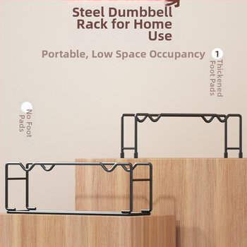 Hantelių stovas daugiafunkcis buitinis mažas sandėliavimo štangos hantelio laikiklis hantelio išdėstymas nešiojama hantelio lentyna