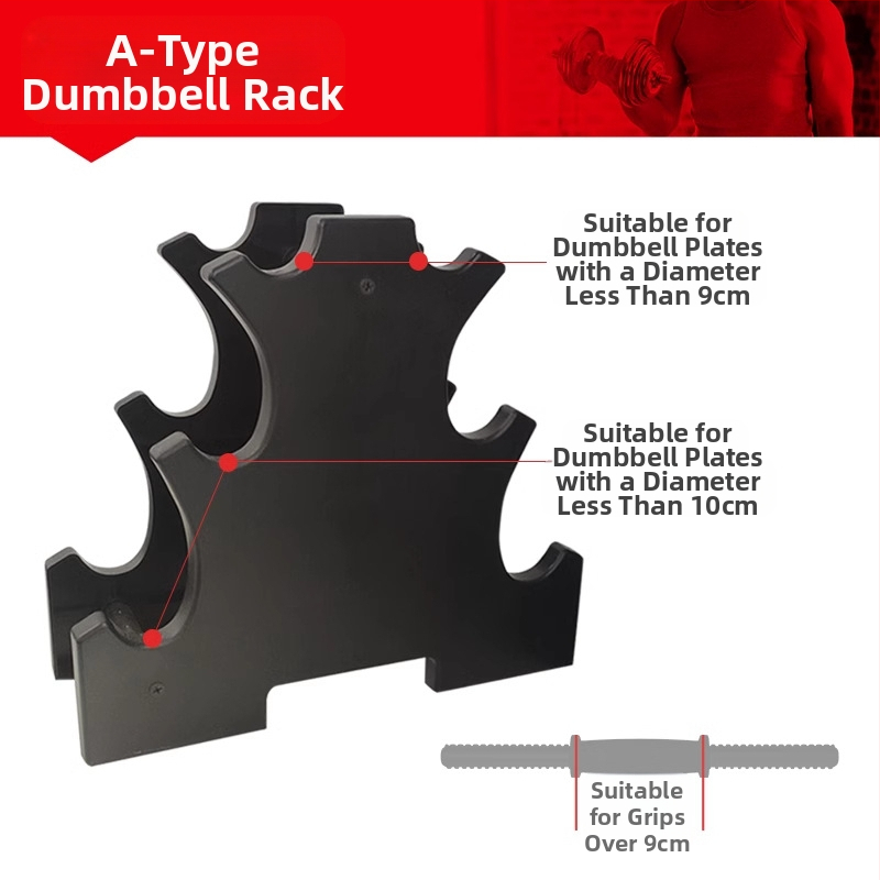 Hantelių stovas daugiafunkcis buitinis mažas sandėliavimo štangos hantelio laikiklis hantelio išdėstymas nešiojama hantelio lentyna