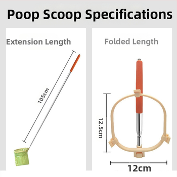 Телескопична тоалетна за кучета за разхождане на кучета за домашни любимци, дърпаща тоалетна за кучета за външни тоалетни, чанта за тоалетна за домашни любимци