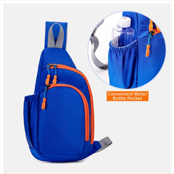 Nagykereskedelmi külkereskedelmi új mellkasi táska sport alkalmi messenger táska kis akasztós táska több zsebes divatos férfi mellkasi hátizsák vízforraló táska