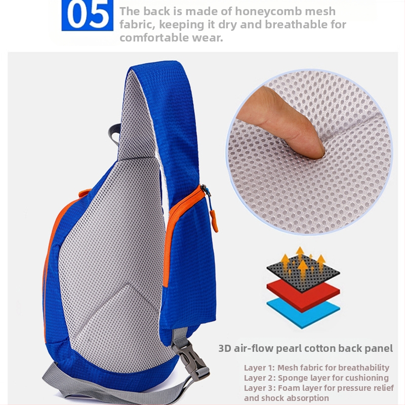 Nagykereskedelmi külkereskedelmi új mellkasi táska sport alkalmi messenger táska kis akasztós táska több zsebes divatos férfi mellkasi hátizsák vízforraló táska