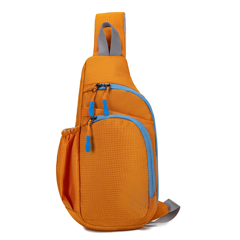 Nagykereskedelmi külkereskedelmi új mellkasi táska sport alkalmi messenger táska kis akasztós táska több zsebes divatos férfi mellkasi hátizsák vízforraló táska