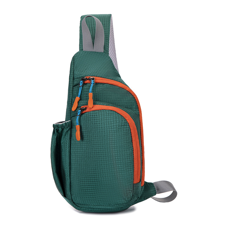 Nagykereskedelmi külkereskedelmi új mellkasi táska sport alkalmi messenger táska kis akasztós táska több zsebes divatos férfi mellkasi hátizsák vízforraló táska