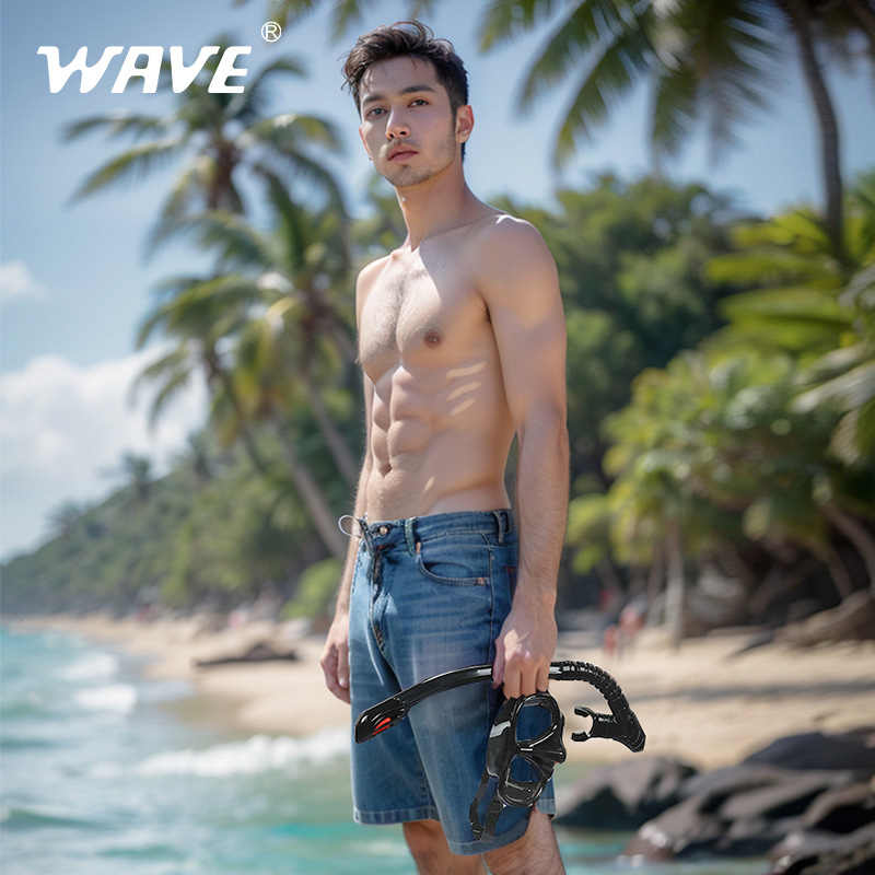 Profesionalus nardymo su vamzdeliu dviejų dalių silikoninis, visiškai sausas kvėpavimo vamzdelis, didelis rėmas su nardymo akiniais, laipsniais