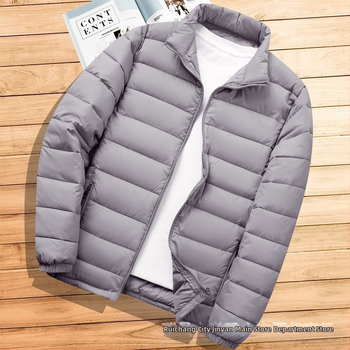 Ανδρικό ελαφρύ μπουφάν με επένδυση από βαμβάκι, νέο, άνετο, ζεστό, ελαφρύ μπουφάν με επένδυση από βαμβάκι, φθινοπωρινό και χειμωνιάτικο γιακά, με κουκούλα, λεπτό, μικρό μπουφάν με επένδυση από βαμβάκι