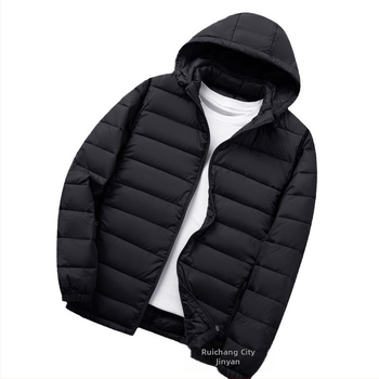 Ανδρικό ελαφρύ μπουφάν με επένδυση από βαμβάκι, νέο, άνετο, ζεστό, ελαφρύ μπουφάν με επένδυση από βαμβάκι, φθινοπωρινό και χειμωνιάτικο γιακά, με κουκούλα, λεπτό, μικρό μπουφάν με επένδυση από βαμβάκι