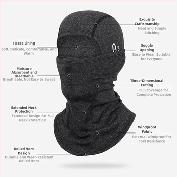 Ruidong határokon átnyúló meleg lovagló fejfedő motorkerékpár polár sapka teljes arcú szélálló hidegálló maszk kültéri arcvédő sál