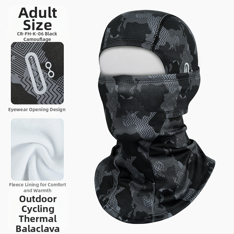 Ruidong határokon átnyúló meleg lovagló fejfedő motorkerékpár polár sapka teljes arcú szélálló hidegálló maszk kültéri arcvédő sál