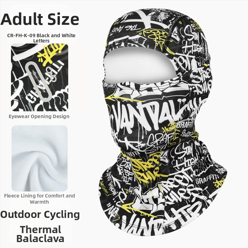 Ruidong határokon átnyúló meleg lovagló fejfedő motorkerékpár polár sapka teljes arcú szélálló hidegálló maszk kültéri arcvédő sál