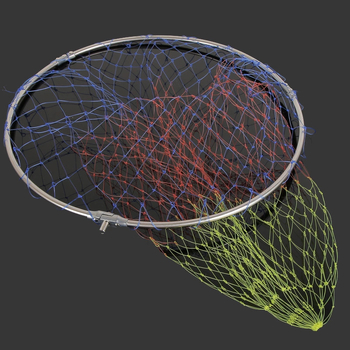 Tugev hobuse nööri koopiavõrgu pea värviline õngenööri koopiavõrgu pea voltimisrõngaga 35*40*45*50 kalavõrgu koopiavõrgu tasku