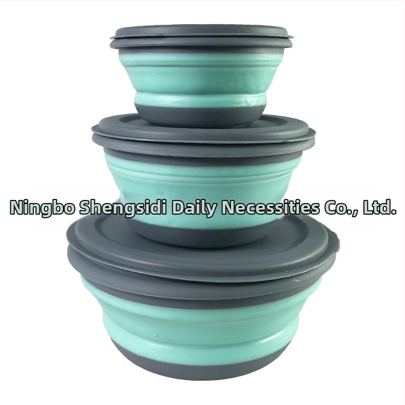 Surnud maagi kokkupandav kausikomplekt õue reisikausside hoiustamiseks kolme kausiga laste kauss lõunakarbi komplekt kokkupandav kauss