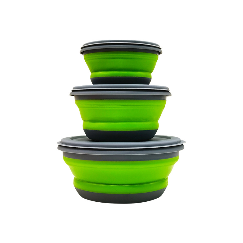 Surnud maagi kokkupandav kausikomplekt õue reisikausside hoiustamiseks kolme kausiga laste kauss lõunakarbi komplekt kokkupandav kauss