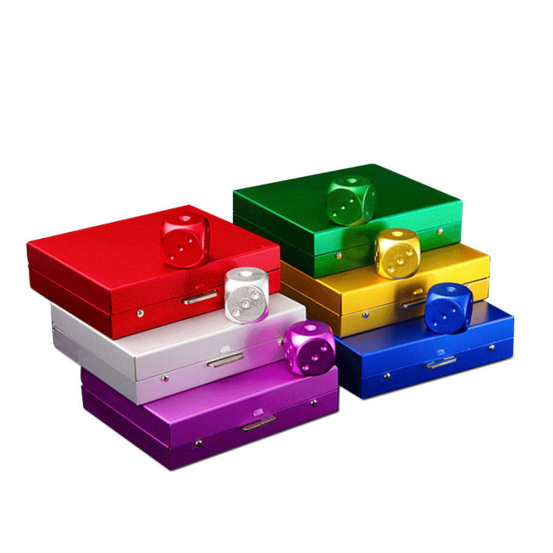 Διασυνοριακά ζάρια από κράμα αλουμινίου για αναψυχή, δημιουργική ψυχαγωγία, catering, φορητά τετράγωνα κουτιά από μεταλλικό αλουμίνιο KTV