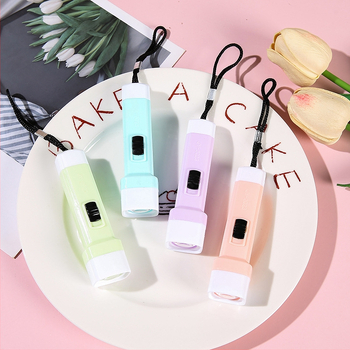 Naujas ryškus želė spalvos mažas LED žibintuvėlis, urmu, praktiški smulkūs buitiniai prietaisai, mažos dovanos