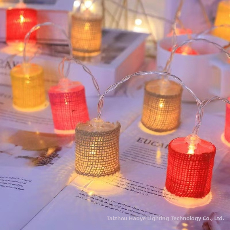 Valentino dienos Kalėdų šventė medinis mažas namelis LED šviesų girlianda viešbučio kambario miegamojo šviečianti atmosfera dekoratyvinės lemputės