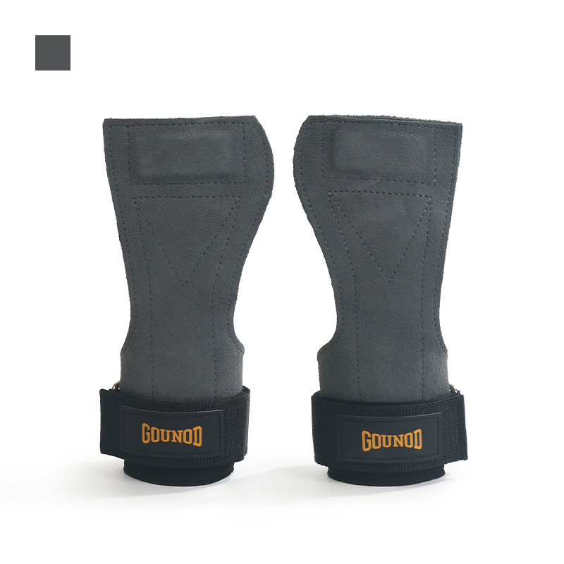 Προστασία παλάμης από δέρμα αγελάδας, ανθεκτικό στη φθορά, αντιολισθητικός εξοπλισμός προστασίας καρπού, ενισχυτής άρσης βαρών με σκληρό προστατευτικό έλξης