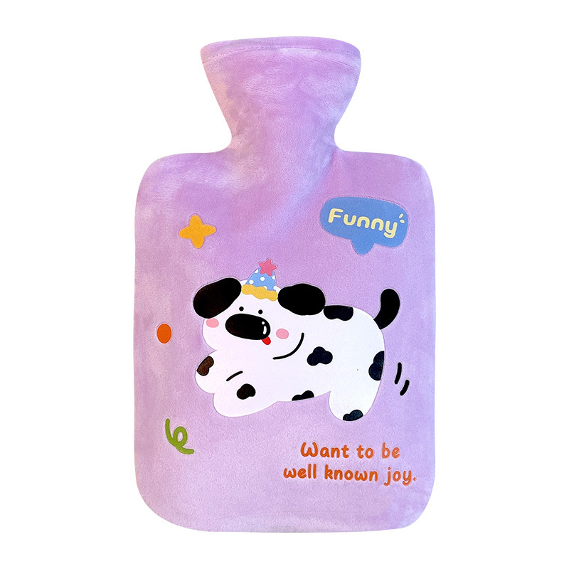 Bērnu samta karstā ūdens maisiņš 2024. gada jauns PVC augstas krāsas glīts meiteņu roku sildītājs skolniecēm ūdens injekcijas siltā ūdens maisiņš