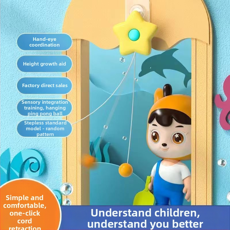 Висяща система за тенис на маса за деца, за вътрешна употреба, сензорна система за родител-дете, плаващи артефакти, коригираща зрението, координация око-ръка