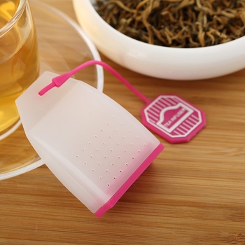 „Factory Direct Creative“ skaidrus kvadratinis silikoninis arbatos maišelis, filtro maišelis, silikoninė arbatos nuotėkio popietės arbatos ruošimo arbatos virimo aparatas