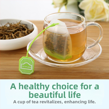 „Factory Direct Creative“ skaidrus kvadratinis silikoninis arbatos maišelis, filtro maišelis, silikoninė arbatos nuotėkio popietės arbatos ruošimo arbatos virimo aparatas